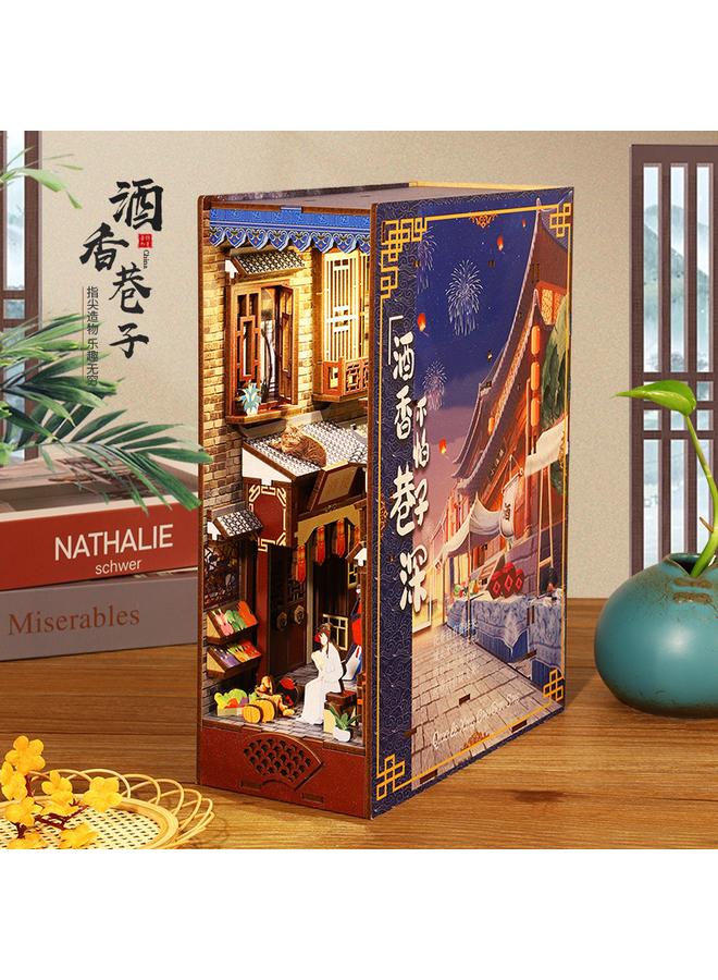 Bluejw DIY Cabin Collection Pavilion 3D Three-dimensional Assembled Model Creative Handmade Book House Micromodel Birthday Gift - Image 1