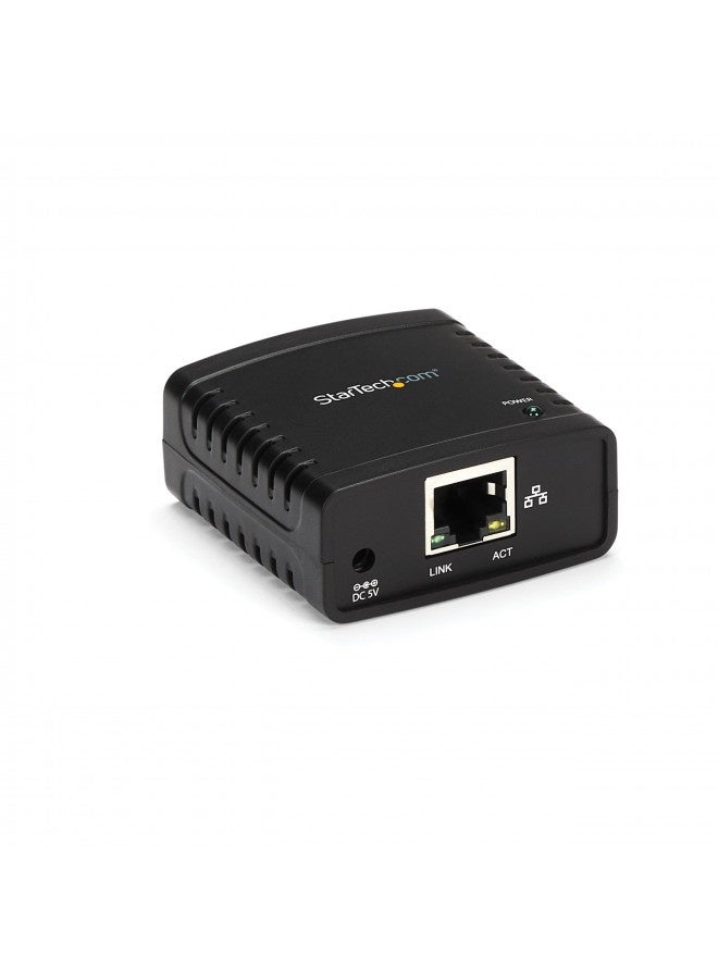 Startech.Com 10/100Mbps Ethernet To Usb 2.0 Network Print Server - Windows 10 - Lpr - Lan Usb Print Server Adapter (Pm1115U2) - Image 4