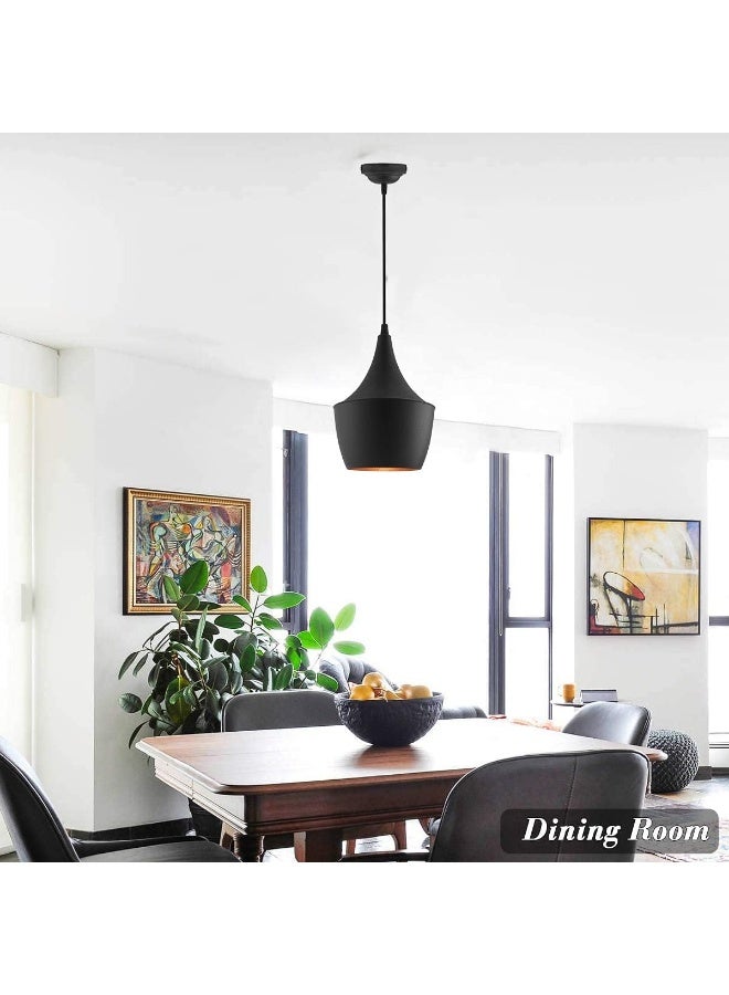 AFN Modern Pendant Ceiling Light for Dining Room and Kitchen, Minimal Hanging Lamp with Adjustable Cord, Energy Efficient LED Ready Fixture for Home, Café and Restaurant Interior Lighting - Image 3