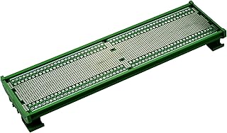 Electronics-Salon DIN Rail Mounting Carrier Housing with Prototype Board, PCB Size 296 x 72mm, for DIN Rail Projects - Image 1