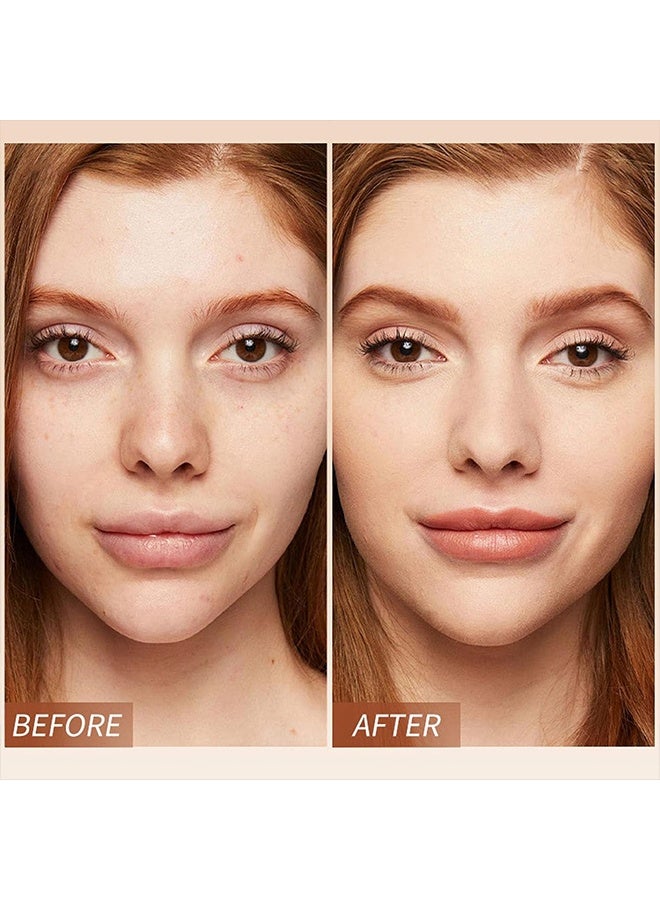 TVLV Matte Concealer - Foundation Stick, 2 in 1 Dual-Ended Eraser Contour Stick with Brush, Tinted Moisturizer, Skin Tint, Face Foundation, Radiant & Dewy Finish for Face Makeup, Sheer to Medium Coverage (＃1) - Image 4