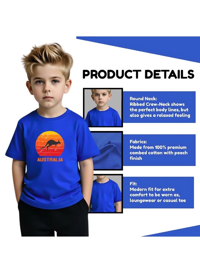 Australia Day T-Shirt for Boys - Kangaroos Themed Australia T-Shirts for Boys - Celebrate Australia Day - Gifts for Boys - Image 4