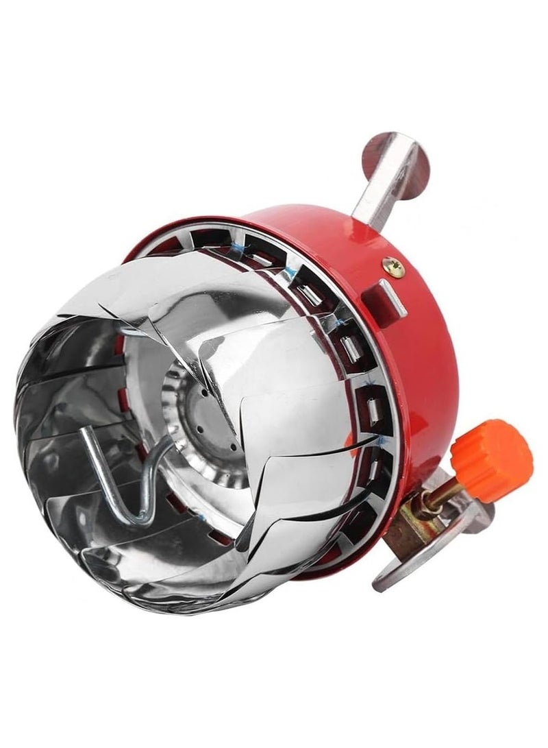 DubaiGallery موقد غاز محمول خفيف الوزن قابل للطي لحقيبة الظهر للتخييم - Image 4