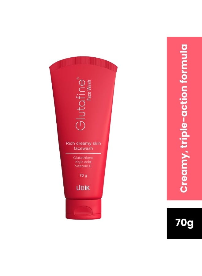 Ethiglo Glutafine Face Wash 70g And Glutafine Skin Lightening Soap, 75g - Image 3