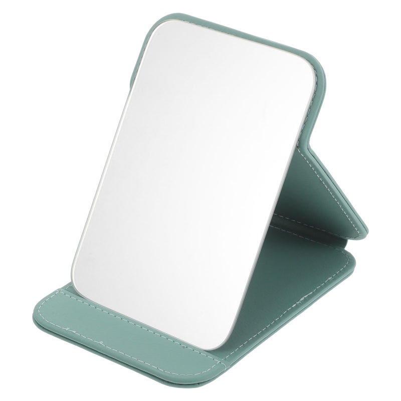 Makeup Mirror Portable With Stand Folding Desktop Pu Rectangular Vanity Mirror For Vanity Table Office Student Dormitory Bathroom - Image 4