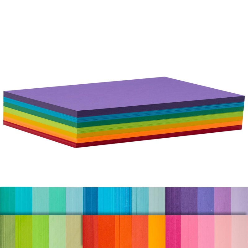 Magecubiku Index Cards 140Count 5x8 Inch178GSM Heavyweight Set of 7 Colors Paper Multicolor Study Cards Rainbow - Image 2