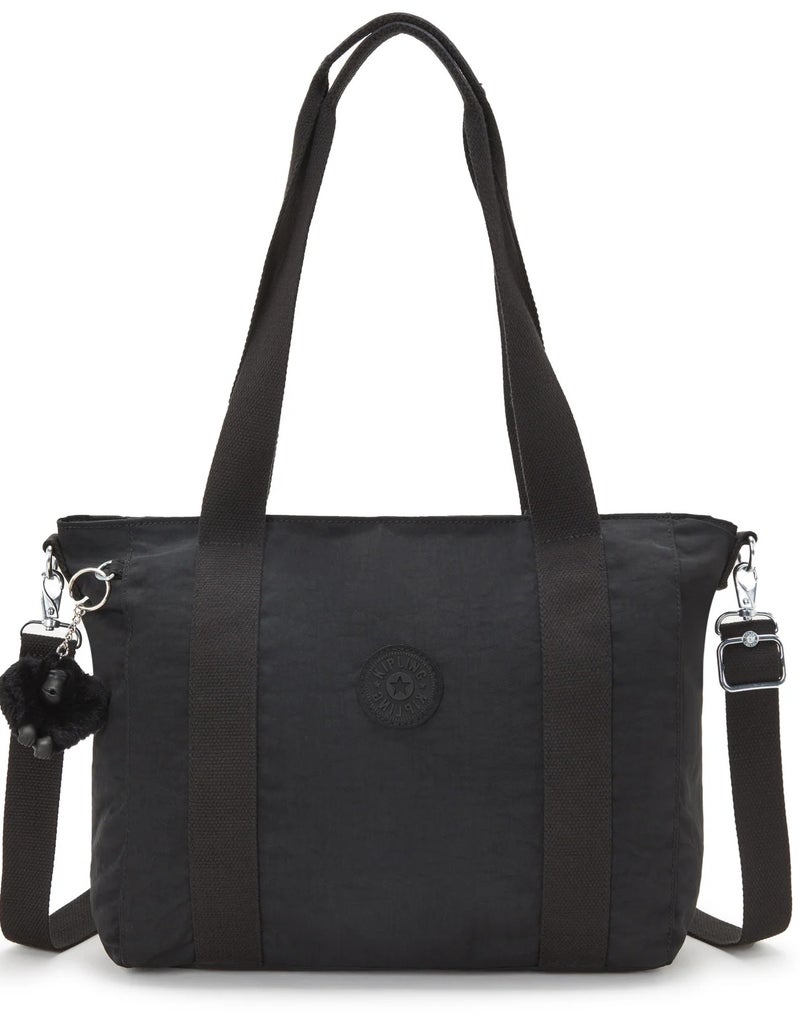 كيبلينغ أسيني إس حقيبة توت سوداء صغيرة بحزام كتف قابل للإزالة - Image 1