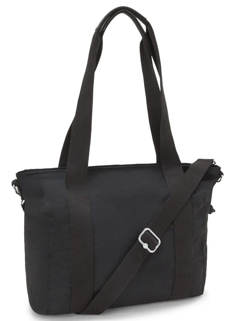kipling Asseni Small Tote With Removable Shoulderstrap - Black Noir
