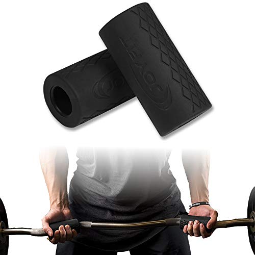 Joyfit Fat Grip for Weightlifting - Non-Slip Pads for Pull-up Bars and Dumbbells, Thick Foam Padded, Muscle Building, High Grip for Men and Women, in Pair (Black) - Image 1