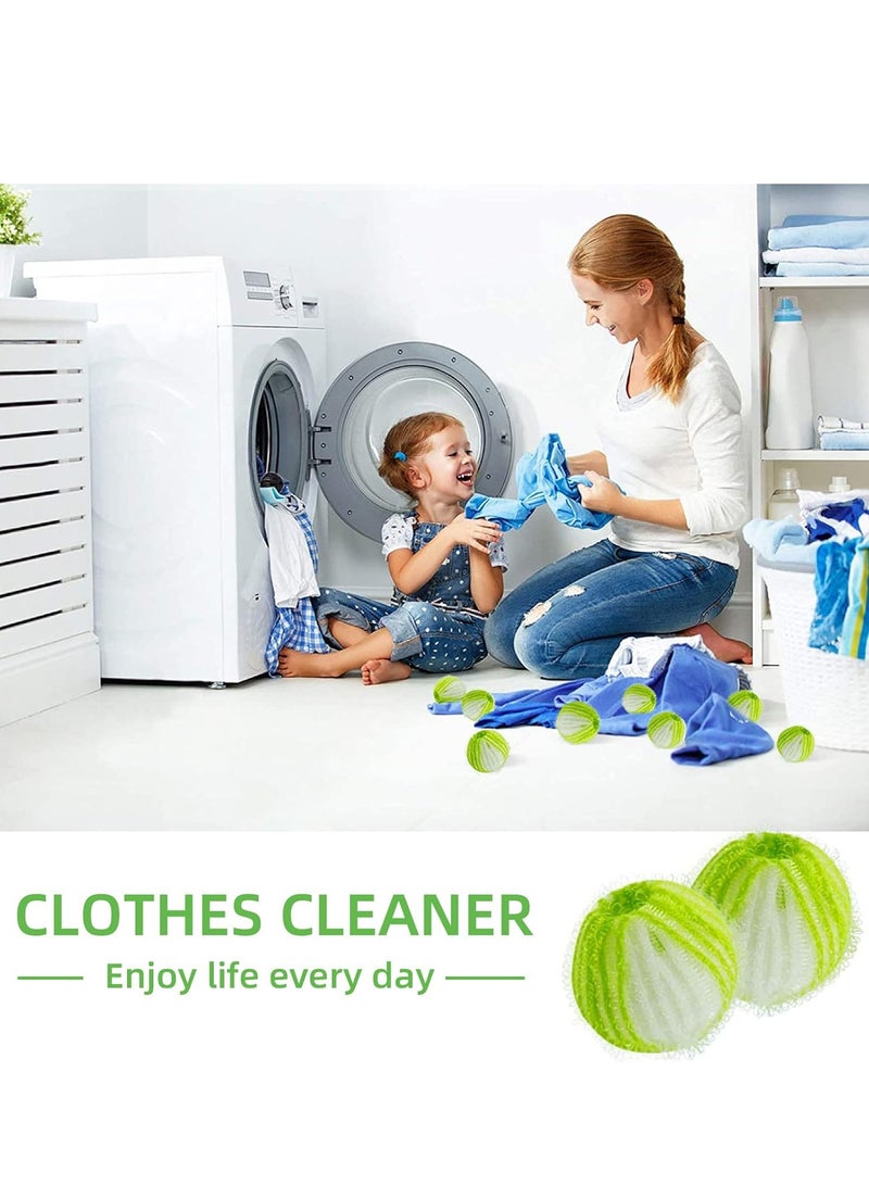 MIXDE Pack of 12 Pet Hair Remover Washing Machine  Lint Balls for Washing Machine Reusable Hair Catcher Washing Machine for Removing Pet Hair Lint Green - Image 3