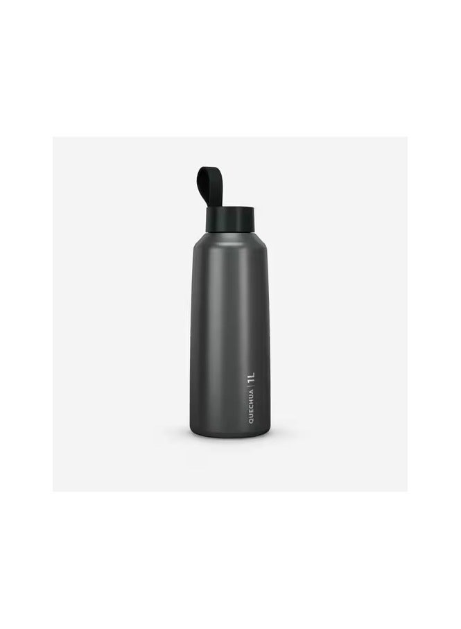 1L Stainless Steel Water Flask 100 with Screw Cap – Grey