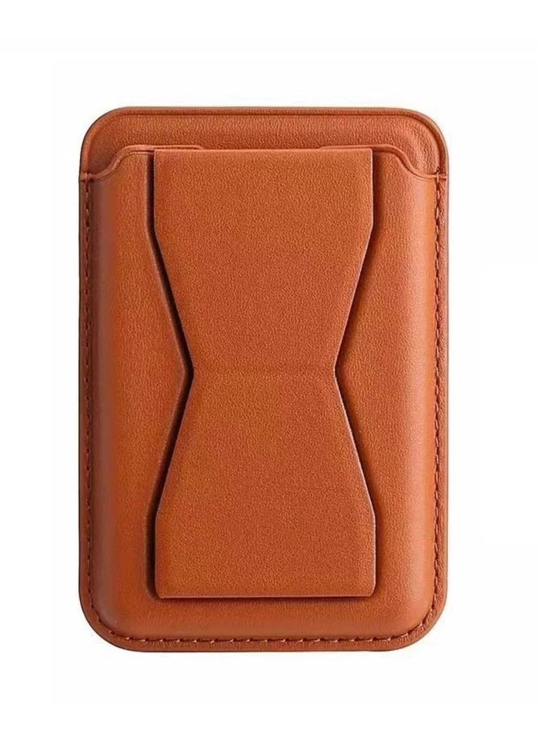 DUSALA Mag Safe Leather Bracket Clip Stand Card Holder - Image 1