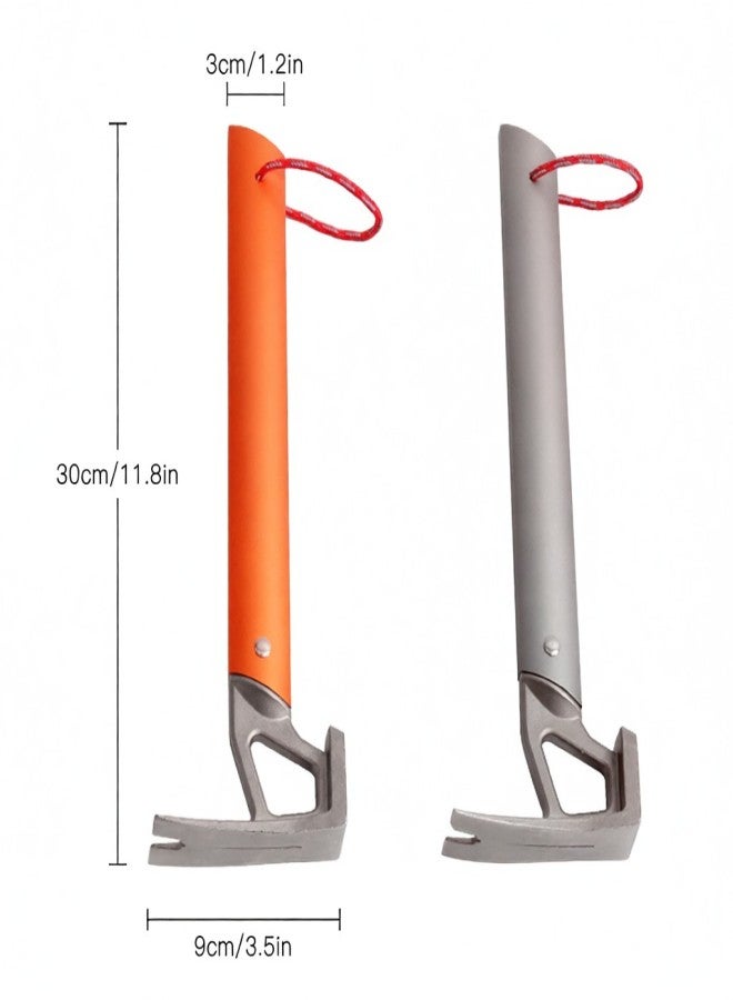 sundick Outdoor Camping Tent Hammer Stainless Steel Tent Nail Puller Tent Peg Accessory - Image 2