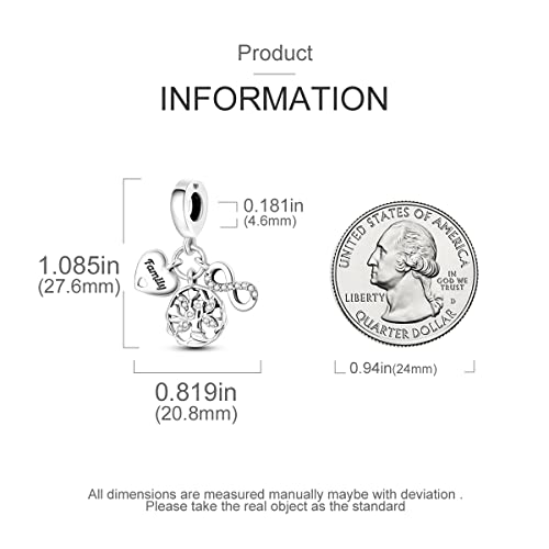 MULA 925 Sterling Silver Charms for Bracelets and Necklaces Butterfly Beads Dangle Pendants Jewelry Charms for Women - Image 4