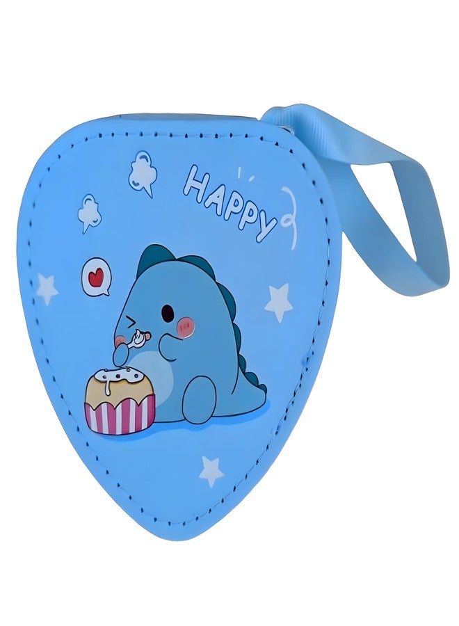 REPISH® Heart Small Wallets for Women Coins Zipper Pocket Purse for Girls Kids Storage Bag Stylish Coin Pouch Bag Birthday Gift Return Gift Multidesign Pack of 1 (Color: Blue) - Image 3