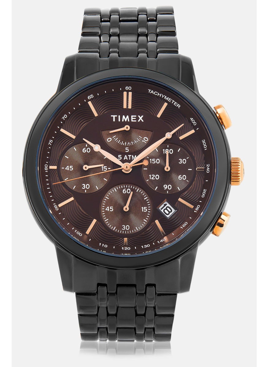 TIMEX Men TW2T64000 Chronograph Watch, Black  - Image 1