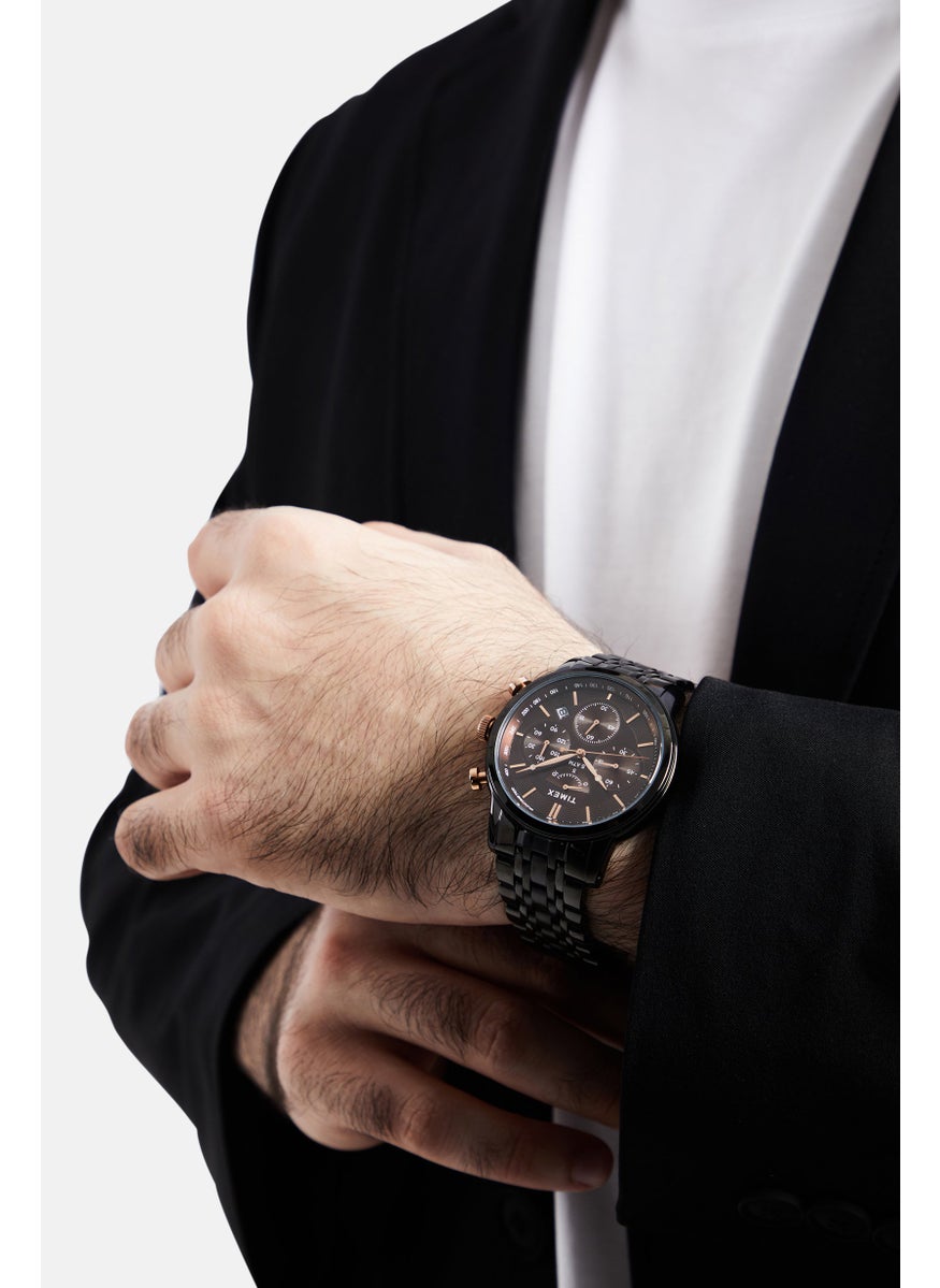TIMEX Men TW2T64000 Chronograph Watch, Black  - Image 2