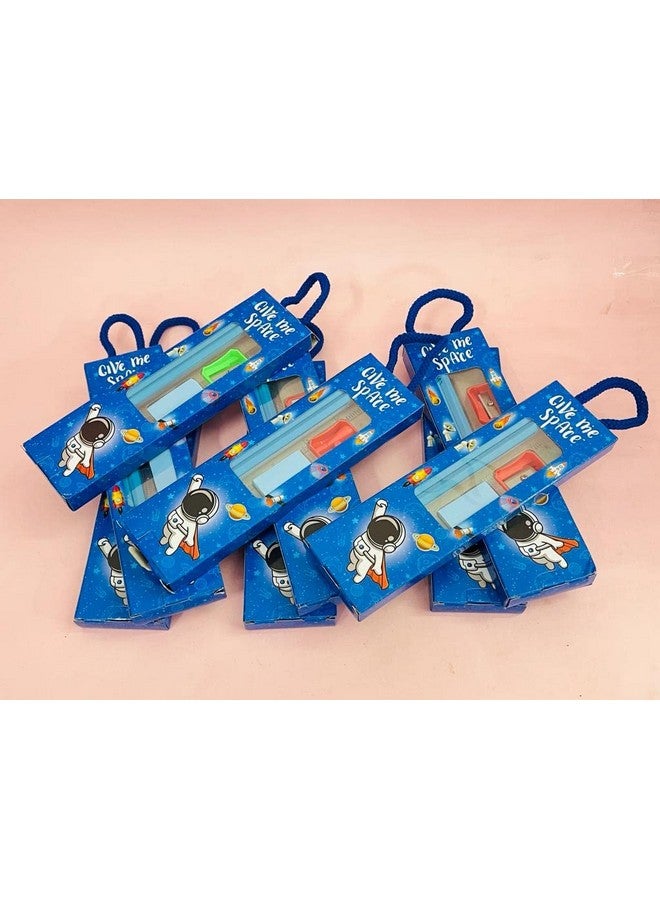 Tera13 Return Gifts For Kids Stationery Gifts (6 Pcs) Stationary Set Kit For Boys Space Theme Pencil Eraser Sharpener For Kids Birthday Gifts For Kids Kanjak Gifts, Multicolor - Image 2