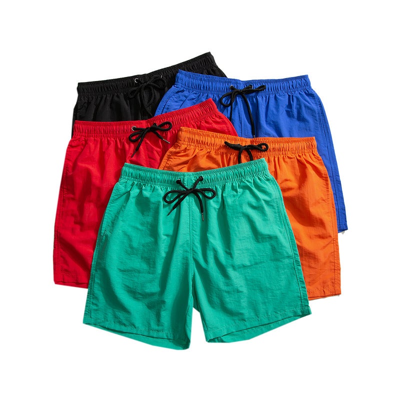 Quality inspection 23 summer flat white bottom shorts fifth pants men''s and women''s colorful beach pants M-5XL504-k02-P15 - Image 3