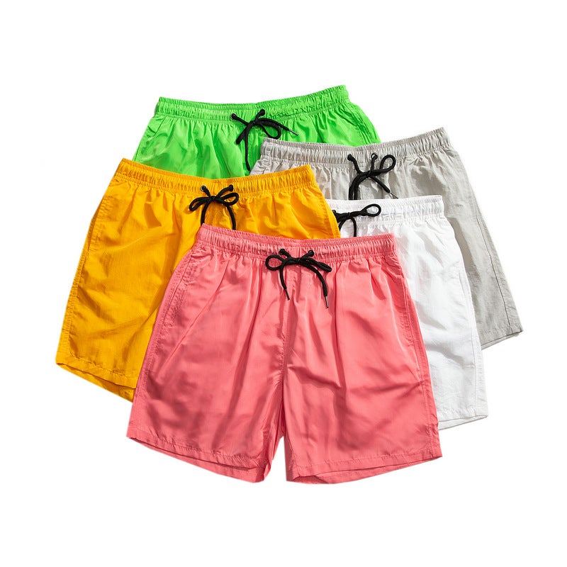 Quality inspection 23 summer flat white bottom shorts fifth pants men''s and women''s colorful beach pants M-5XL504-k02-P15 - Image 4