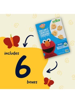 Earth's Best Earth's Best Organic Kids Snacks, Sesame Street Toddler Snacks, Organic Crunchin' Crackers, Wholesome Snacks for Toddlers 2 Years and Older, Original, 5.3 oz Box (Pack of 6)  - Image 4