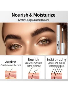 W3W Eyebrow Enhancing Serum Eyebrow Growth Serum Nourishing Brow Serum Gentle No Irritating Lash Serum Gentle Formula Longer Fuller and Thicker Flexible Lashes Eyebrow Enhancer Serum 3ml  - Image 3