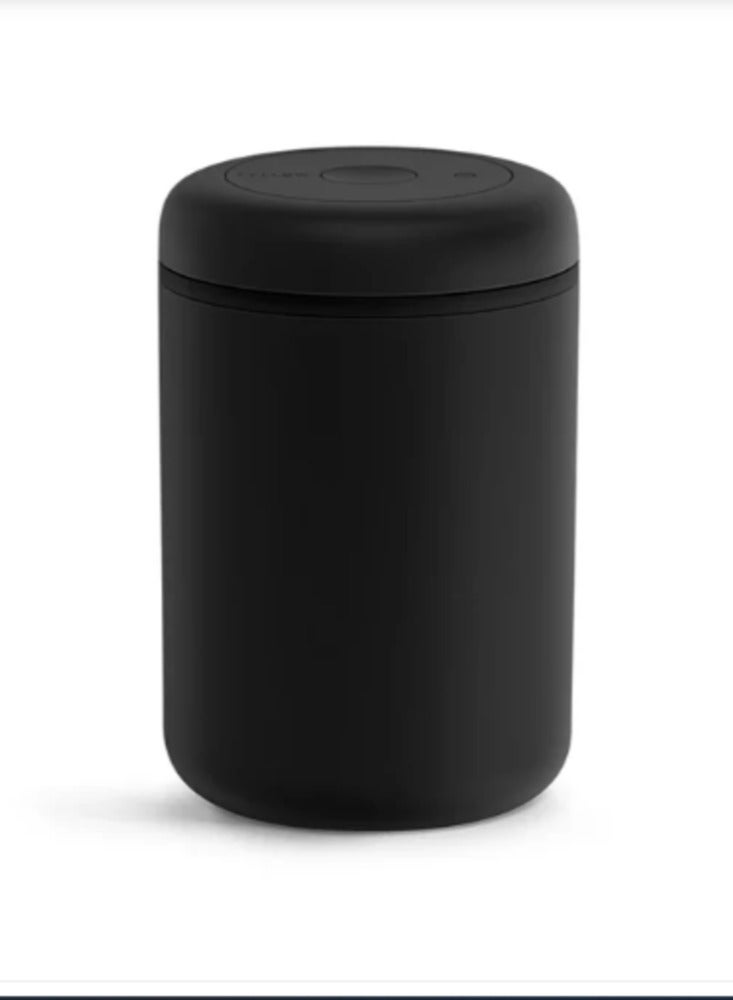 FELLOW Atmos Vacuum Canister for Storing Coffee Beans, Airtight with Vacuum Pump in Lid, Black - 1.2L  - Image 1