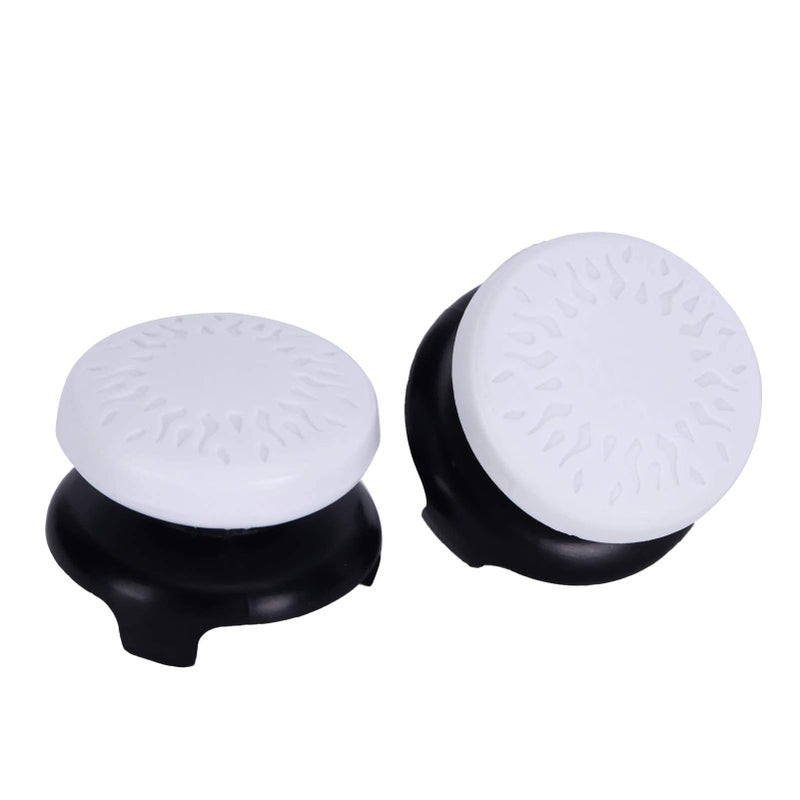ASHATA 2Pcs Thumbstick Extender for 3D Texture Thumb Grip Stick Joystick Thumbstick for Controller (White) - Image 5
