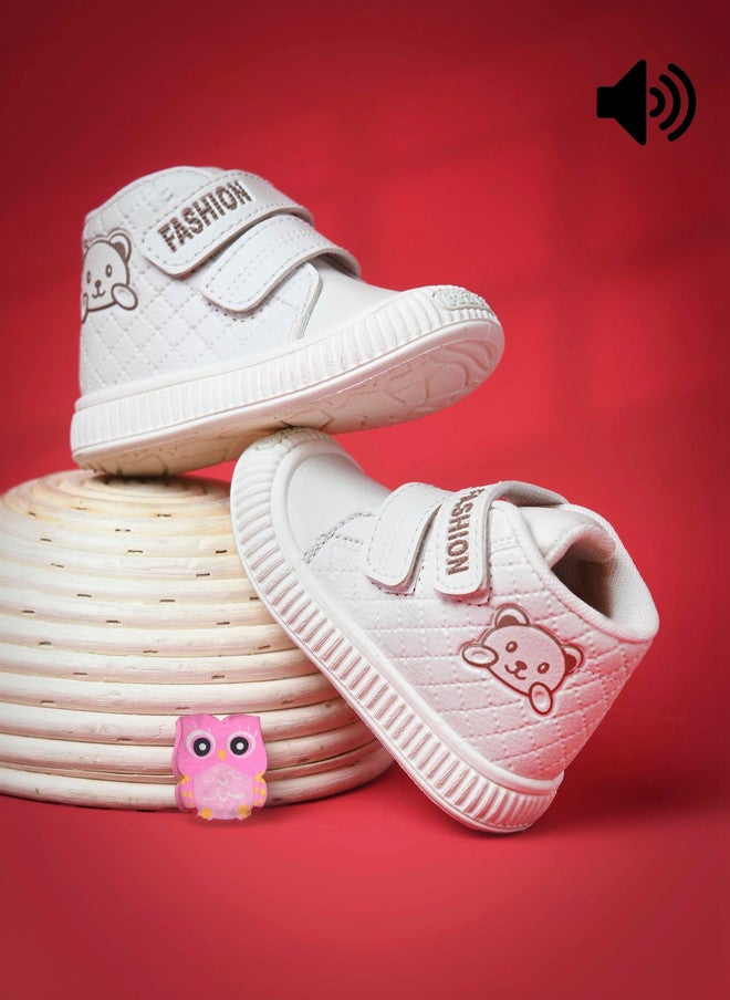 KATS Kids Musical Mid-Top Round Toe Velcro Sneakers - Image 1