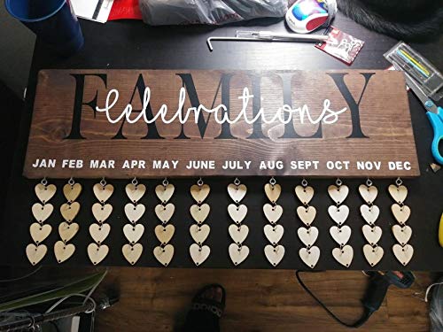 Onwon 100 Pieces Wooden Heart Tags Discs with 2 Holes & 100 Pcs Stainless Steel Rings Connectors for Your DIY Projects Such as Birthday Boards, Chore Boards and Crafts, Diameter is 30 mm/ 1.2 inches - Image 3