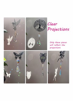 SYOSI Crystal Suncatchers with Prisms Hanging Window Sun Catcher Decor Indoor Rainbow Maker Ornament Owl Hummingbird Butterfly Prism Suncatchers Gift, Pack of 5  - Image 5