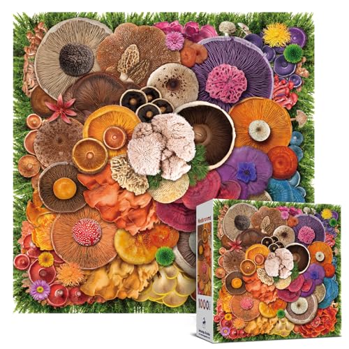 Antelope 1000 Piece Puzzle for Adults Mushroom Jigsaw Puzzles 1000 Pieces High Resolution Matte Finish No Dust - Image 1
