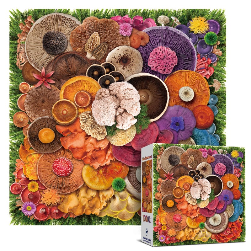 Antelope 1000 Piece Puzzle for Adults Mushroom Jigsaw Puzzles 1000 Pieces High Resolution Matte Finish No Dust - Image 3