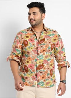 Instafab Plus Men's Multicolour Floral Cluster Shirt  - Image 2