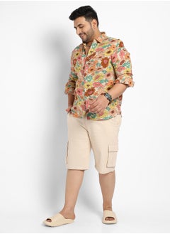 Instafab Plus Men's Multicolour Floral Cluster Shirt  - Image 5