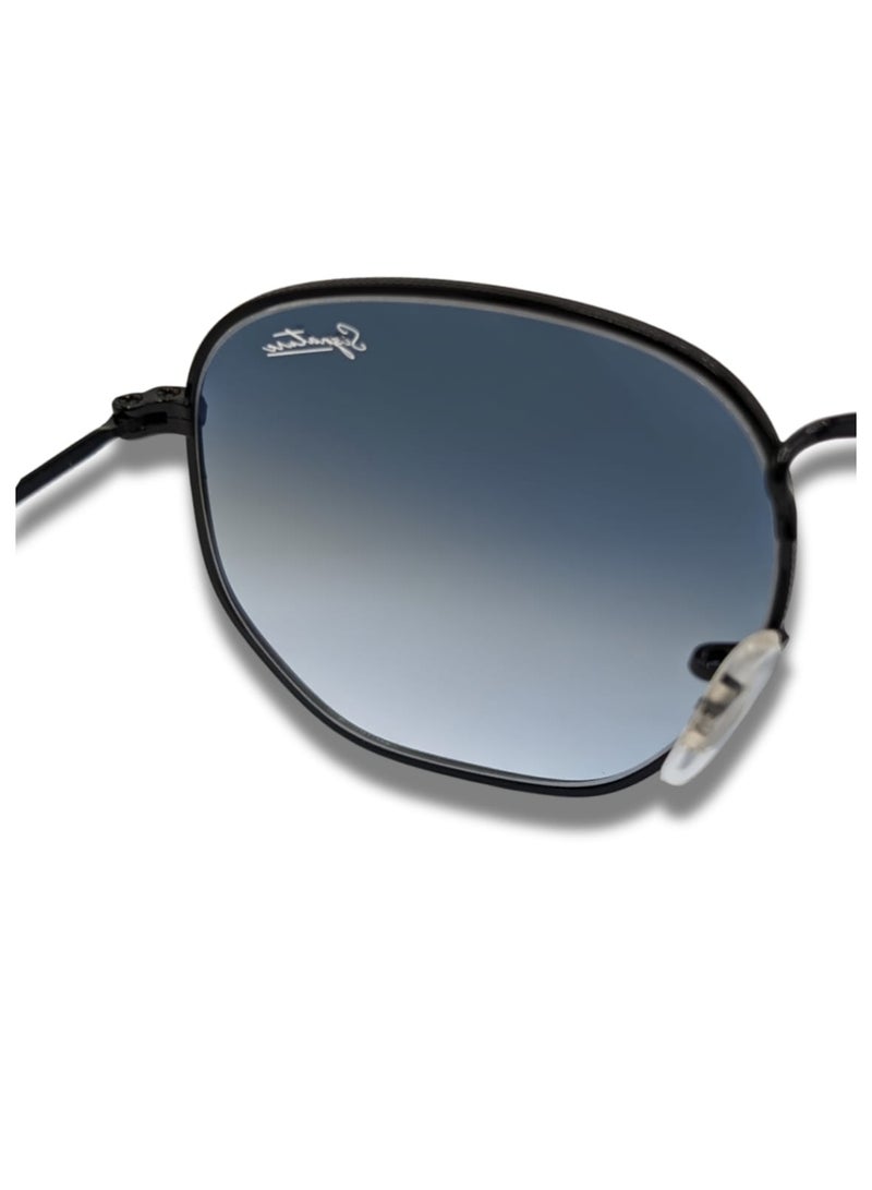 سيجنتشر نظارات شمسية SIG 3548 C2 سداسية للرجال والنساء بتصميم هندسي، إطار معدني ممتاز مقاس 51 ملم - Image 4