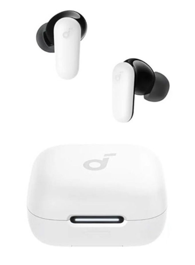 Anker R50i True Wireless Earbuds 10mm Drivers with Big Bass, Bluetooth 5.3, 30H Playtime, IPX5-Water Resistant, AI Clear Calls with 2 Mics, 22 Preset EQs via App white