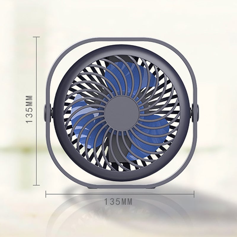 Portable Mini Desktop Fan USB Recharging Small Fan Summer Office Home Small Fan Three Speed Adjustable - Image 3
