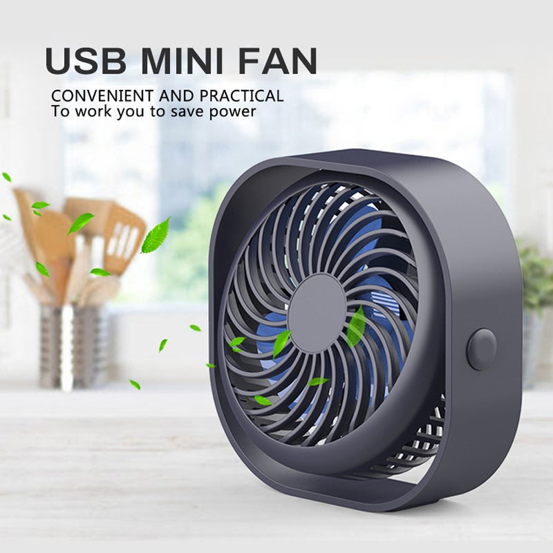 Portable Mini Desktop Fan USB Recharging Small Fan Summer Office Home Small Fan Three Speed Adjustable - Image 5