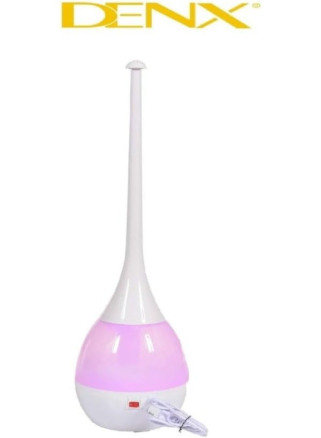 DENX High Drop Humidifier DX2555 – 3L Cool Mist Room Humidifier with Silent Operation, LED Ambient Lights, 7‑Speed, 25W AC, Compact Tower Design – Pink - Image 2