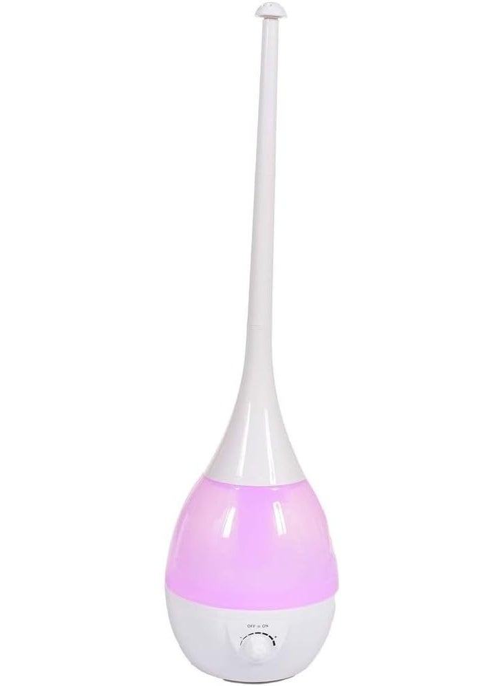 DENX High Drop Humidifier DX2555 – 3L Cool Mist Room Humidifier with Silent Operation, LED Ambient Lights, 7‑Speed, 25W AC, Compact Tower Design – Pink - Image 4