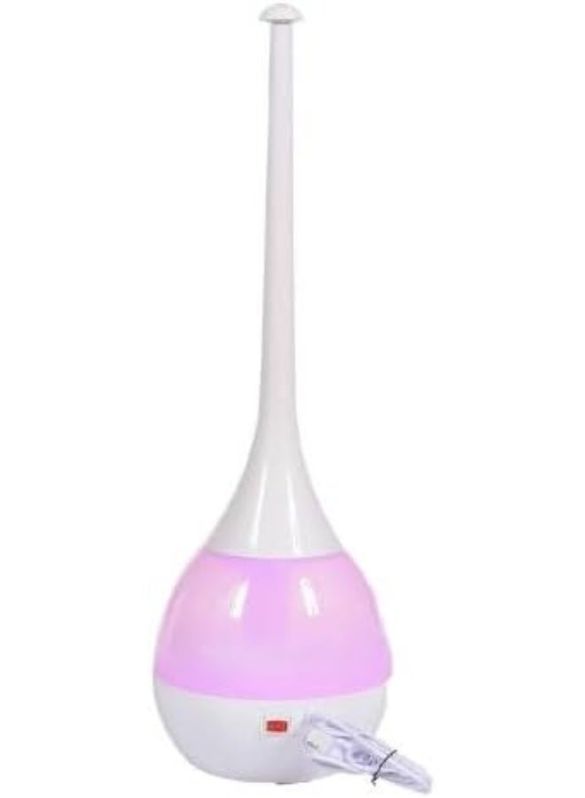DENX High Drop Humidifier DX2555 – 3L Cool Mist Room Humidifier with Silent Operation, LED Ambient Lights, 7‑Speed, 25W AC, Compact Tower Design – Pink - Image 1