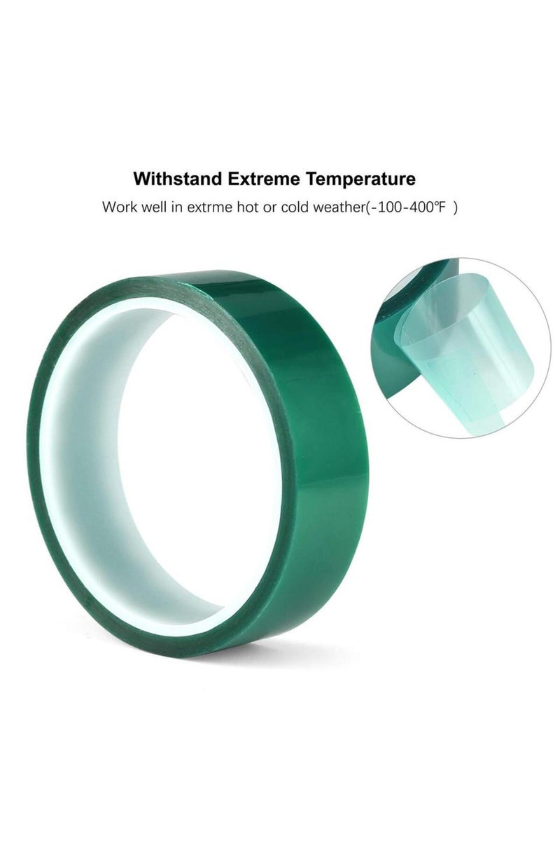 erorex 10mm 33M 33M/Roll Width 5~30MM Green PET Film Tape High Temperature Heat Resistant PCB Solder SMT Pl - Image 2