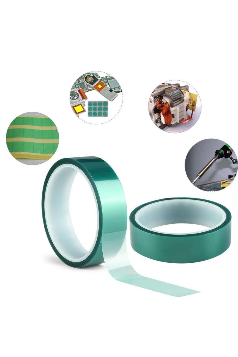 erorex 10mm 33M 33M/Roll Width 5~30MM Green PET Film Tape High Temperature Heat Resistant PCB Solder SMT Pl - Image 4