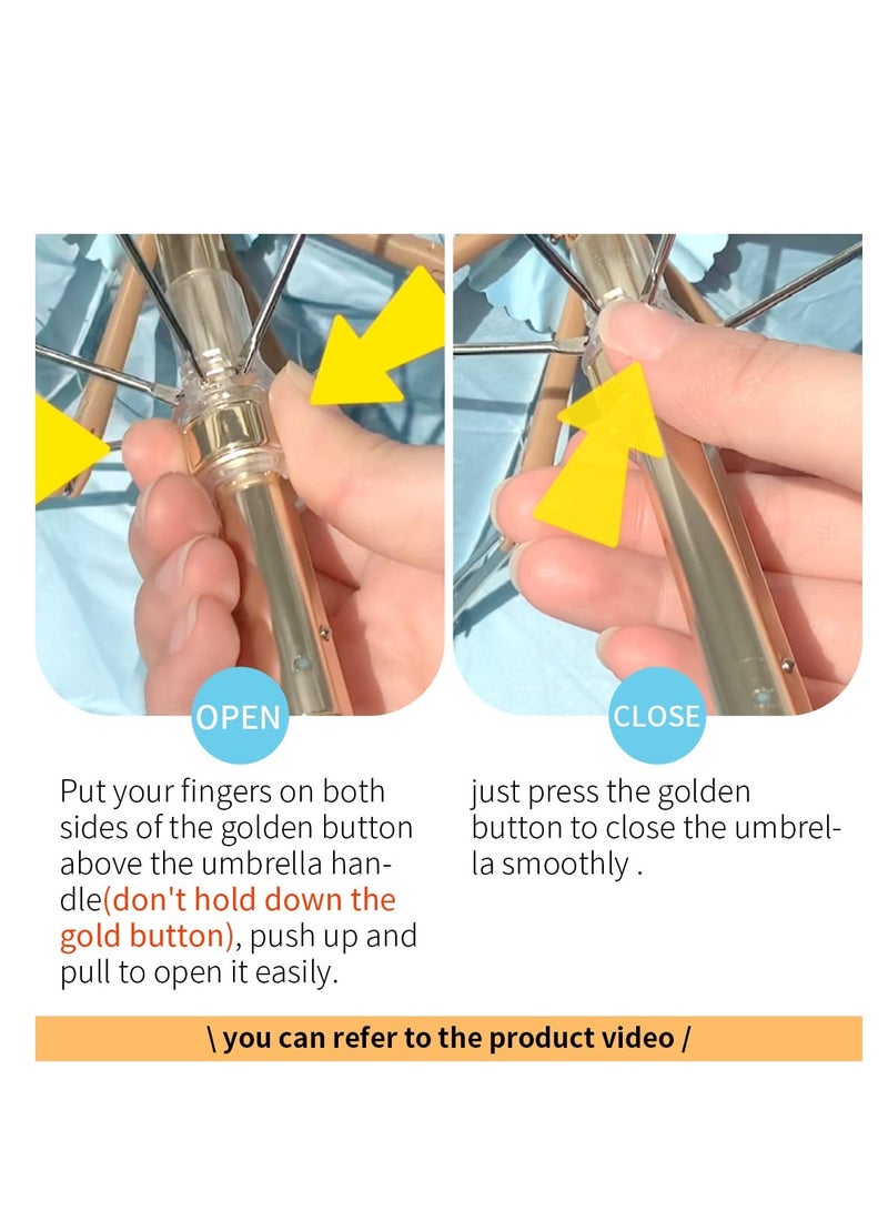 Mini Pocket Umbrella, Folding Umbrellas Compact Mini Travel Umbrella Light Compact Design, Waterproof and UV Proof, Compact and Portable Windproof Water Repellent Can be Put in a Personal Pocket - Image 5