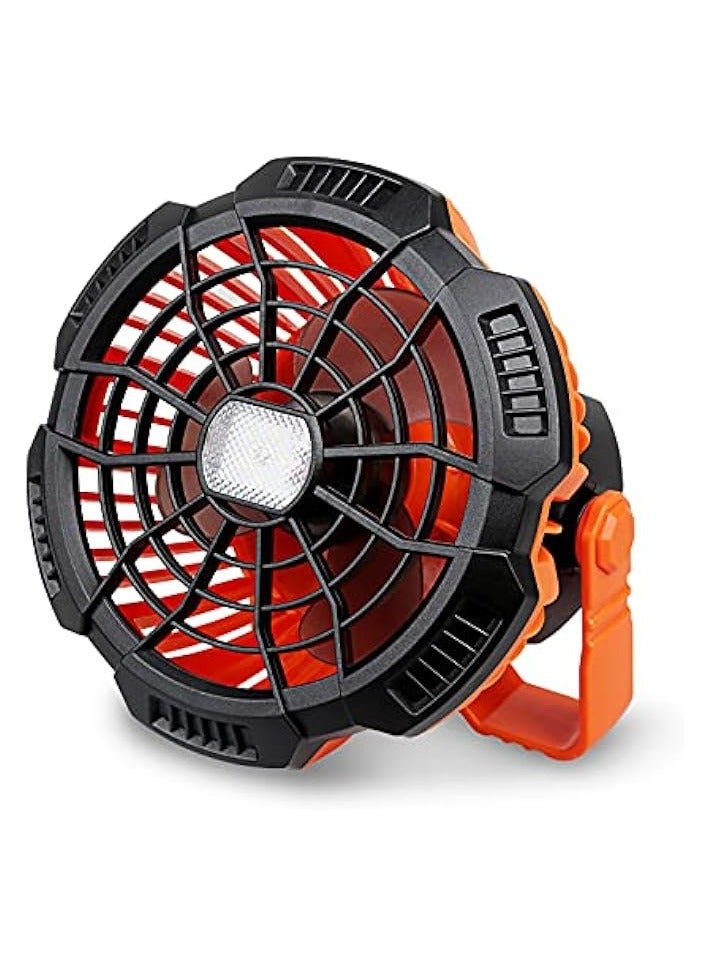 erorex Camping Fan with Camping Lantern USB Rechargeable, 5200mAh Battery Portable Tent Fan with Remote Control, Ceiling Fans for Tents with LED Lantern, Camping Light for Camping Tent,Home,Emergency,Office - Image 1