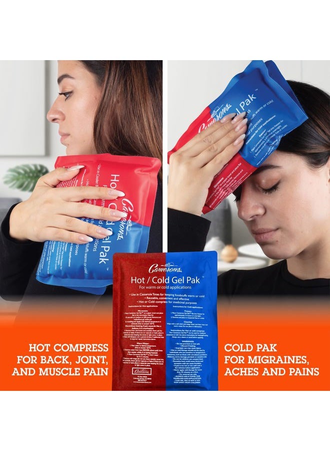 Camerons Products حزمة جل كاميرون الساخنة أو الباردة - حزمة ثلج وتسخين XL (8"x11") - حزمة كبيرة قابلة لإعادة الاستخدام تحافظ على درجة الحرارة - استخدمها في حافظة الكسرولة وعلبة الغداء للطعام - استخدمها ككمادات دافئة وباردة والعلاج الطبيعي - Image 5
