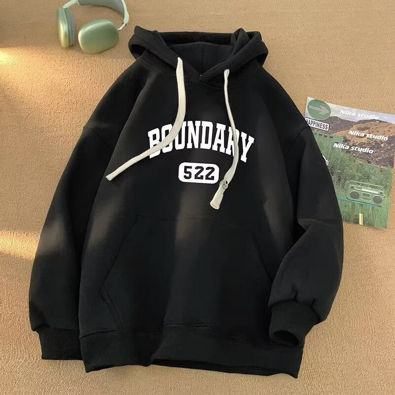 Wholesale sweater men's winter hooded sports sweater pullover Korean casual men's fleece-lined thickened top trend - Image 5