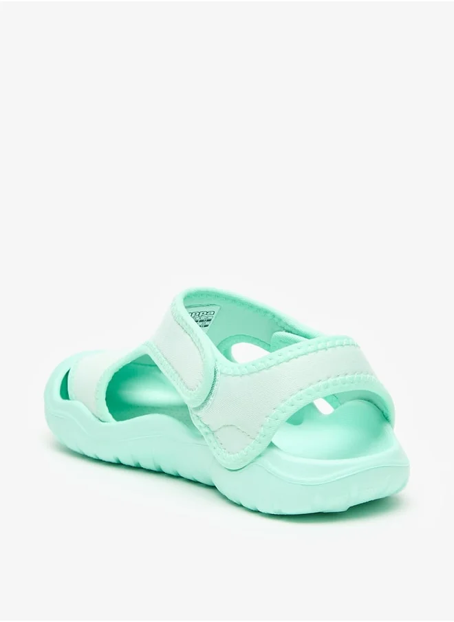 Kappa Girl's Textured Floaters with Hook and Loop Closure