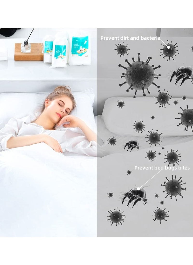 Y&D Disposable Bed Sheets Travel Bedding Set Portable 4 Pack for Hotel One Time Bedsheet  - Image 3